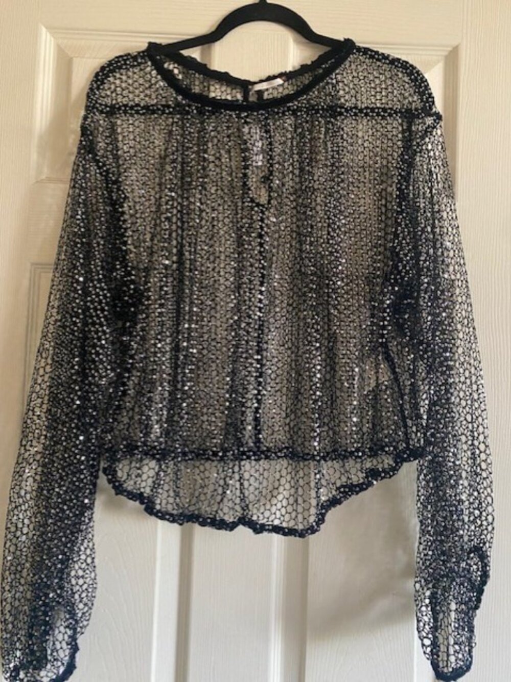 Free People Sequin blouse